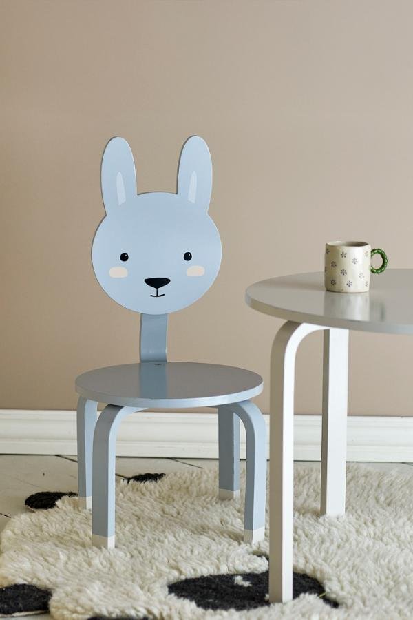 Rabbit Chair Marle, Grey, FSC®100%, MDF (Pre - Order) - LPM Home