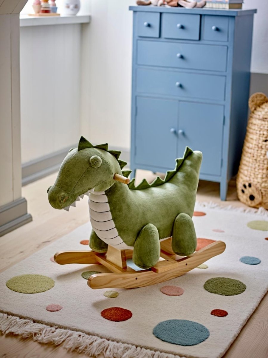 Rocking Toy Arnie, Crocodile, Green, Polyester - LPM Home