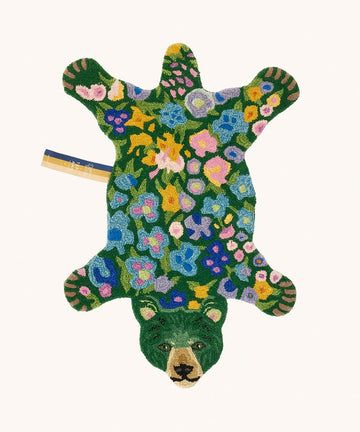 Rug, Josie Jardin Bear, Small - Le Petit Marché Home Furniture