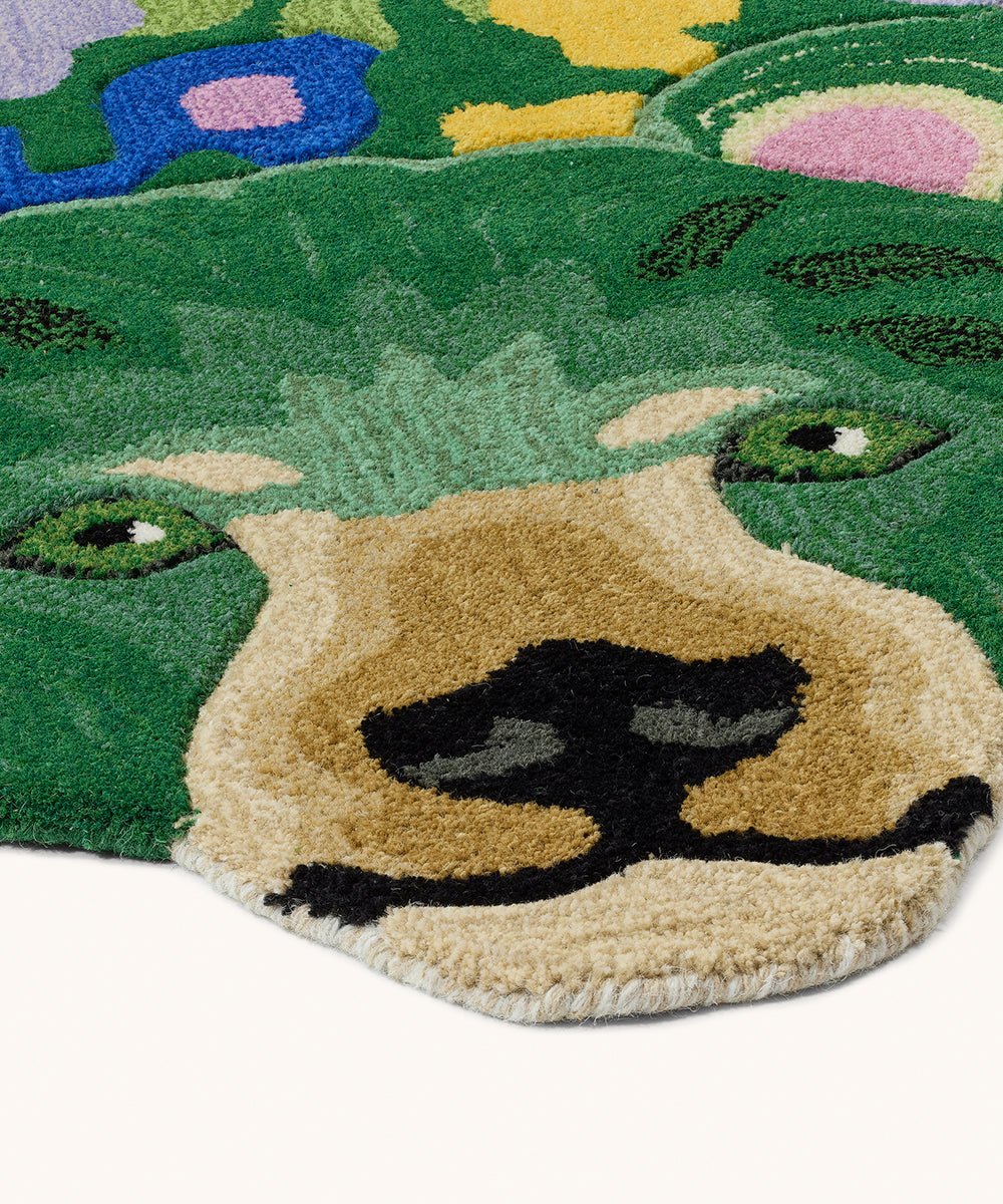 Rug, Josie Jardin Bear, XL - Le Petit Marché Home Furniture