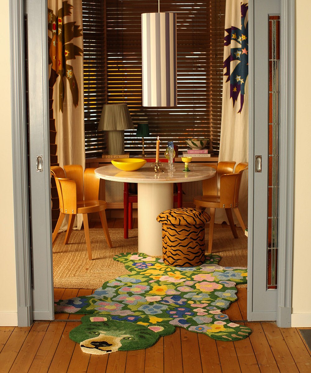 Rug, Josie Jardin Bear, XL - Le Petit Marché Home Furniture