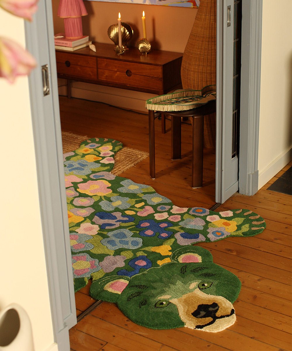 Rug, Josie Jardin Bear, XL - Le Petit Marché Home Furniture