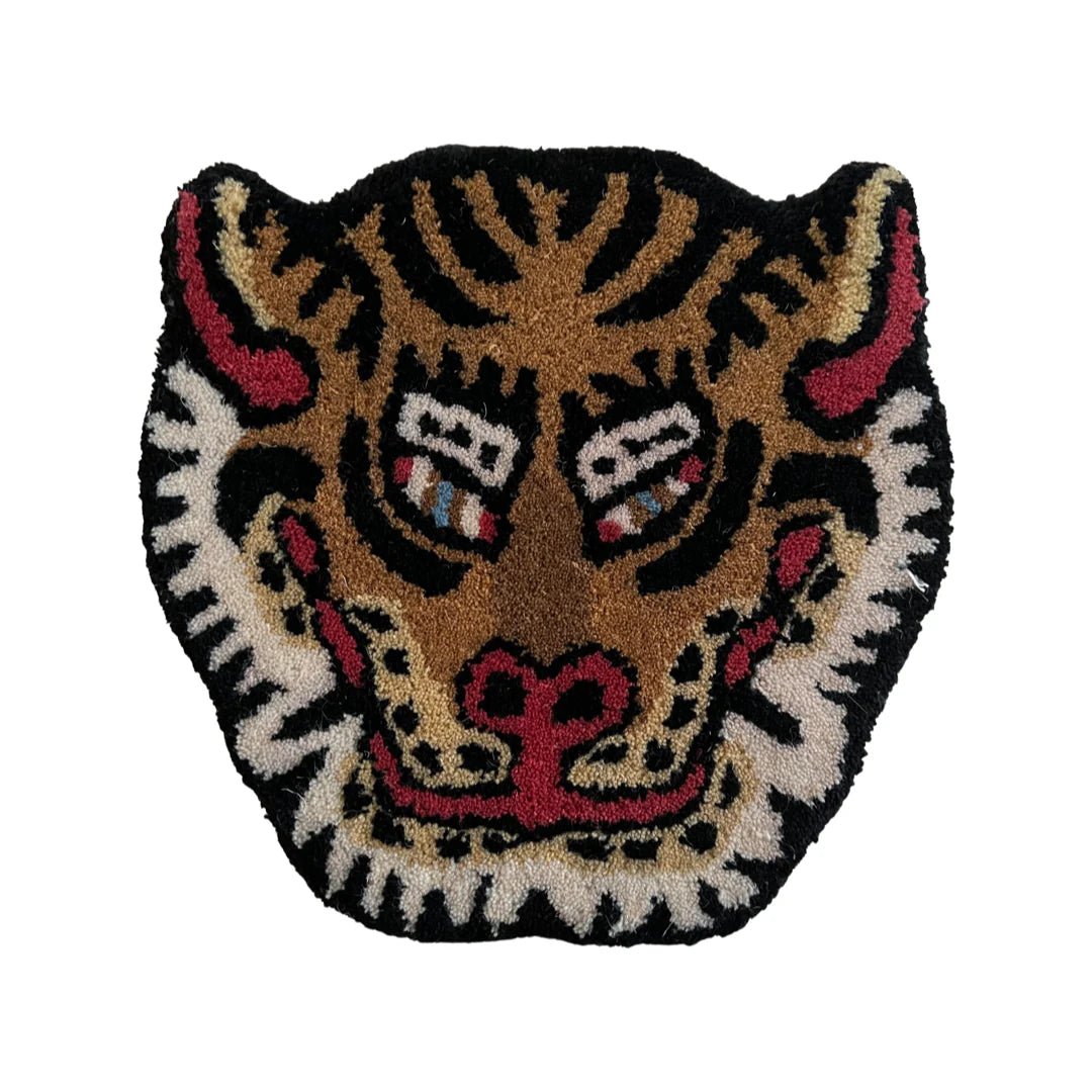 Rug, Original Tiger Face - Le Petit Marché Home Furniture