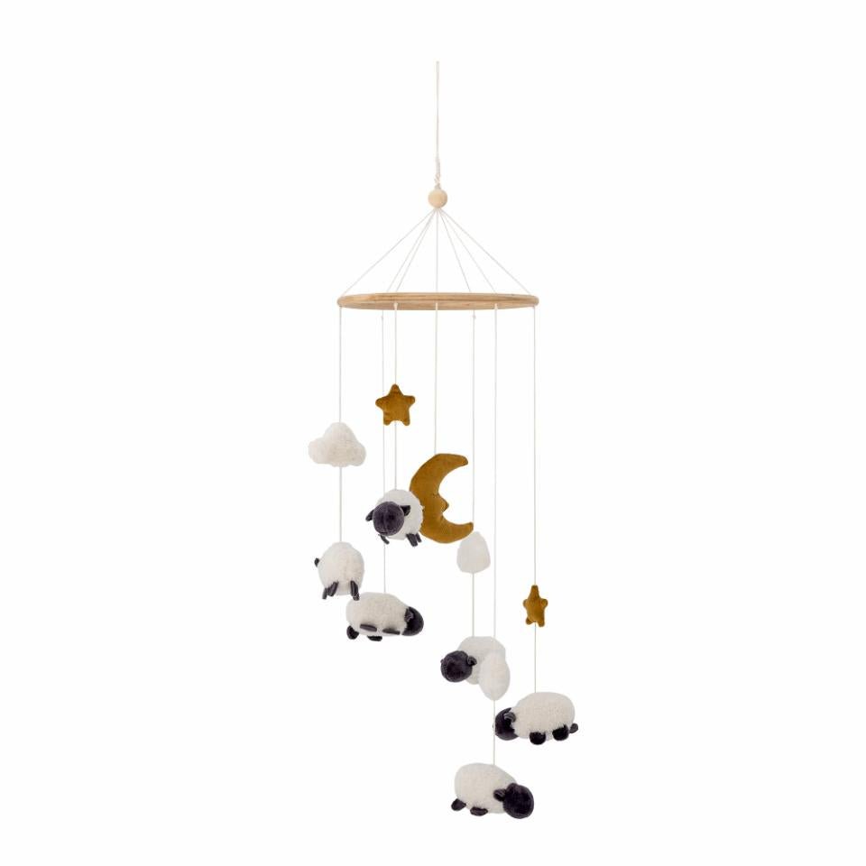 Sheep Mobile Dolly, White, Polyester - Le Petit Marché Home Furniture