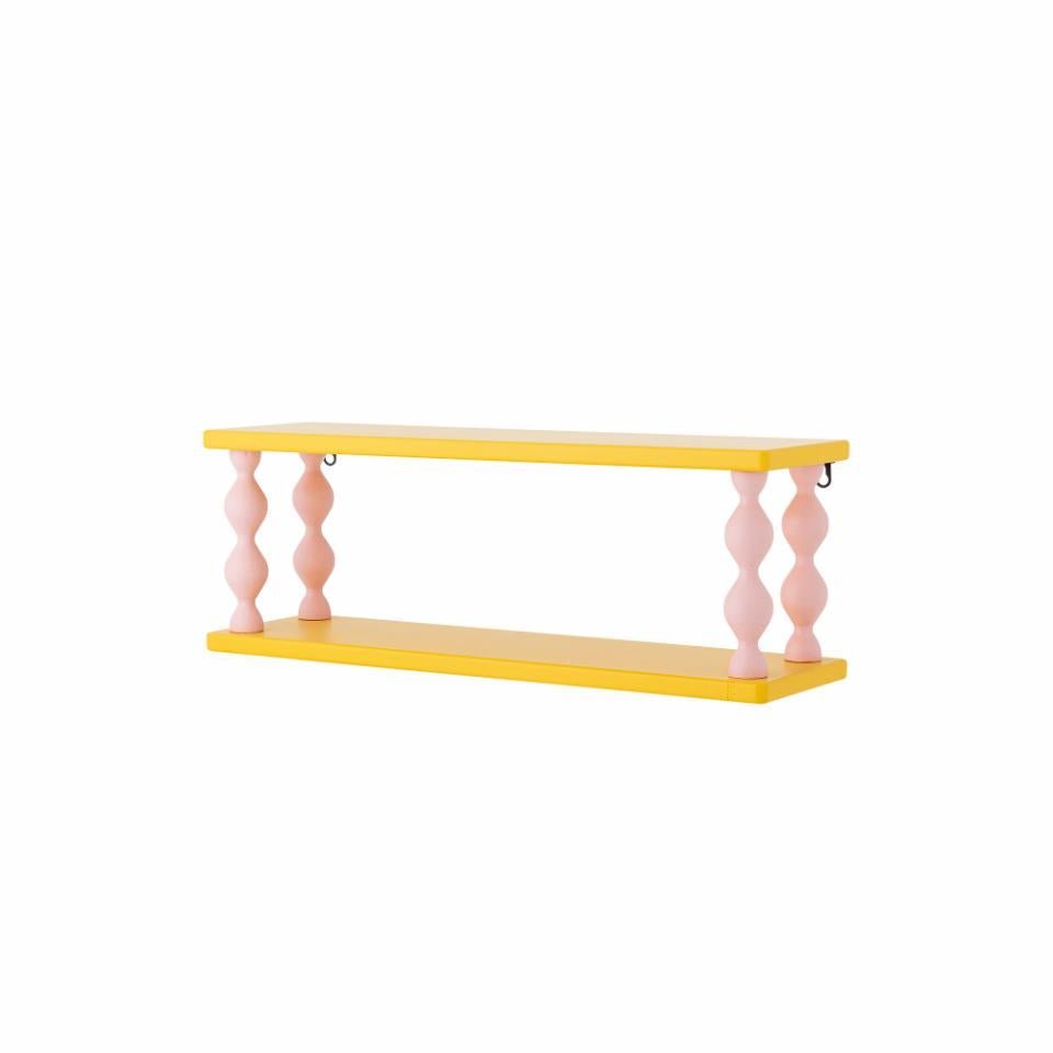 Shelf Bibiola, Yellow, MDF - LPM Home