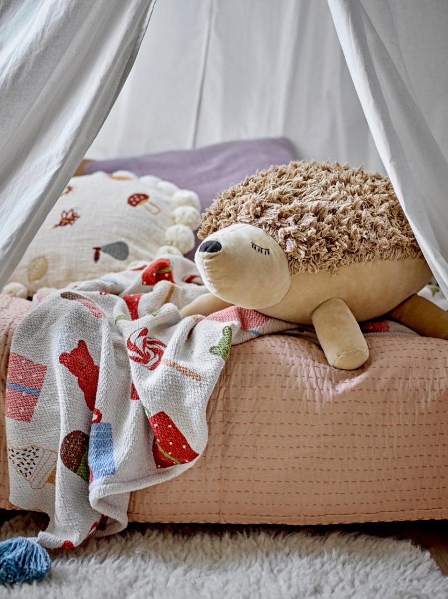 Soft Toy Hedgehog Henry, Brown, Cotton - Le Petit Marché Home Furniture