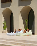 Square Ottoman Outdoor, Azure (Pre - Order) - Le Petit Marché Home Furniture