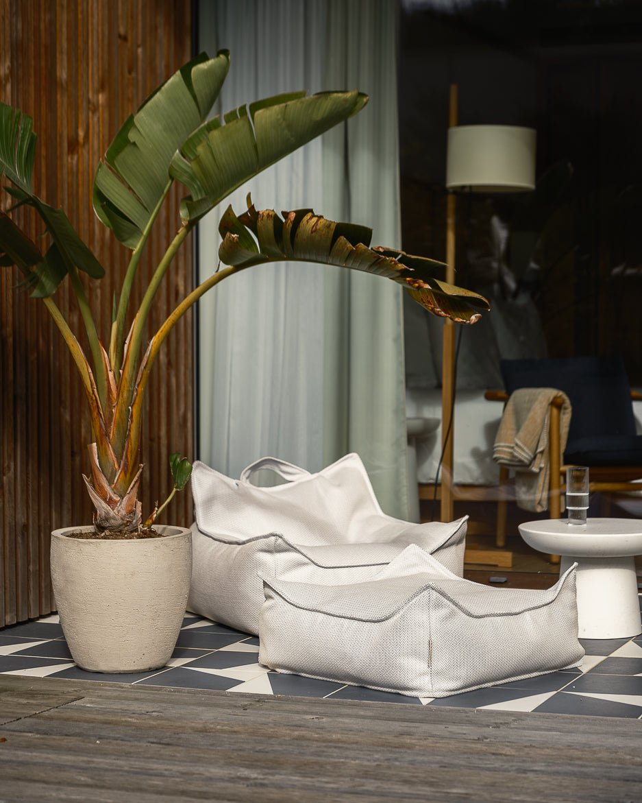 Square Ottoman Outdoor, Terra (Pre - Order) - Le Petit Marché Home Furniture