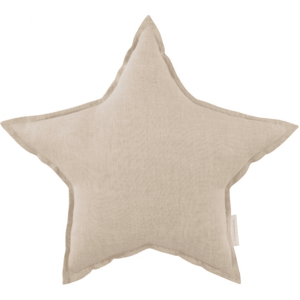 Star Pillow, Linen Natural - LPM Home