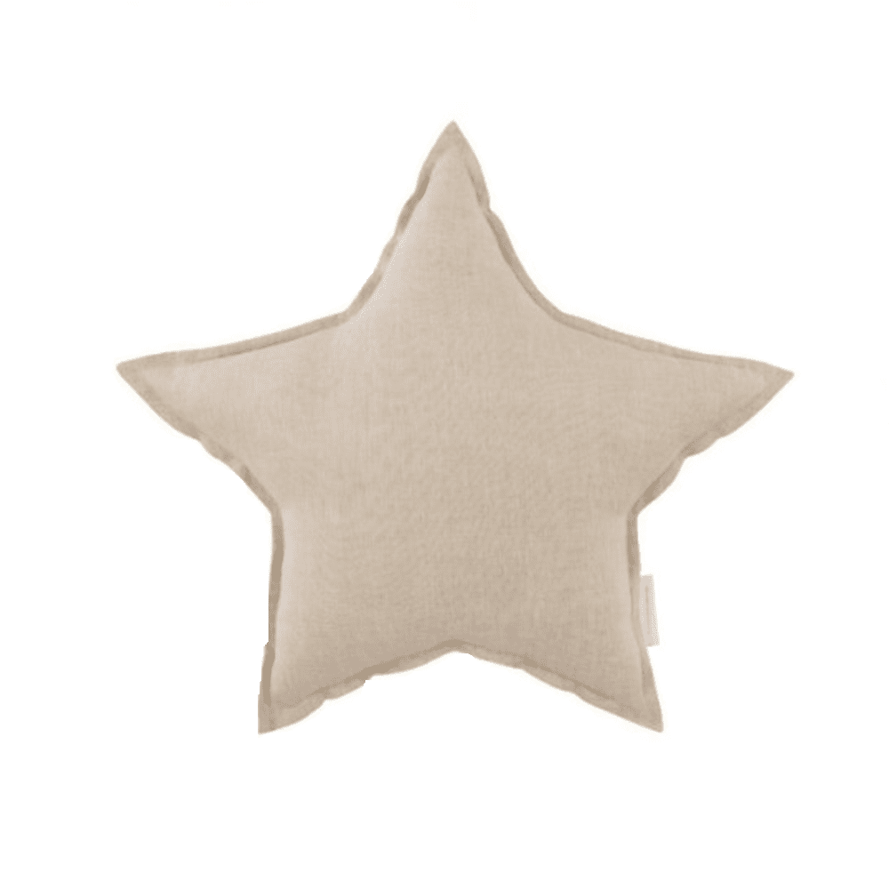 Star Pillow Mini, Linen Natural - LPM Home