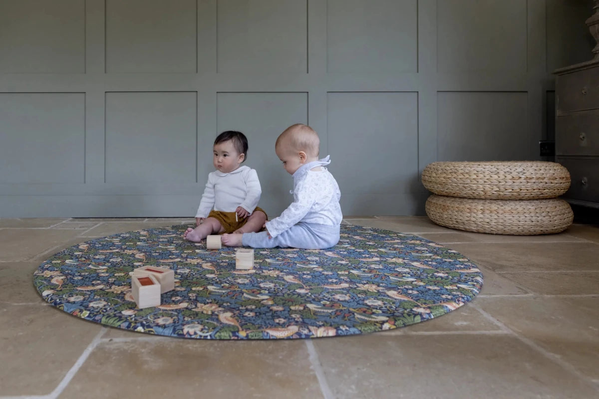 The Willow Boughs & Strawberry Thief Round Playmat - LPM Home