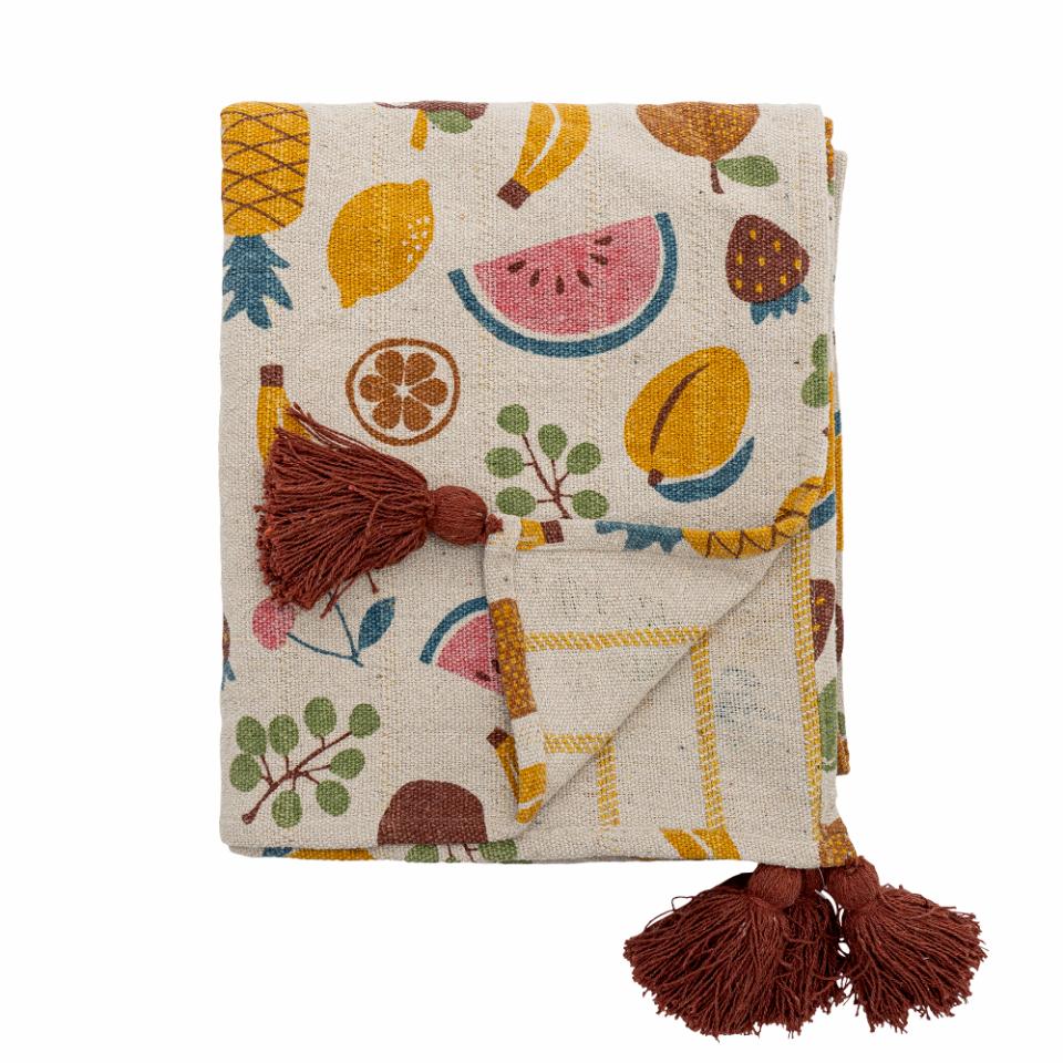 Throw Fruitta, Multi, Recycled Cotton - Le Petit Marché Home Furniture