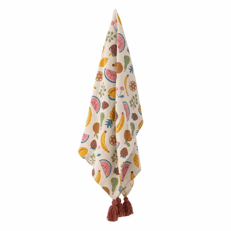 Throw Fruitta, Multi, Recycled Cotton - Le Petit Marché Home Furniture