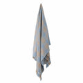 Throw Largs, Blue, Recycled Cotton - Le Petit Marché Home Furniture