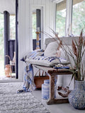 Throw Largs, Blue, Recycled Cotton - Le Petit Marché Home Furniture
