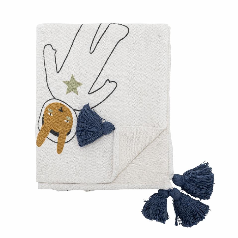 Throw Space, Nature, Recycled Cotton - Le Petit Marché Home Furniture