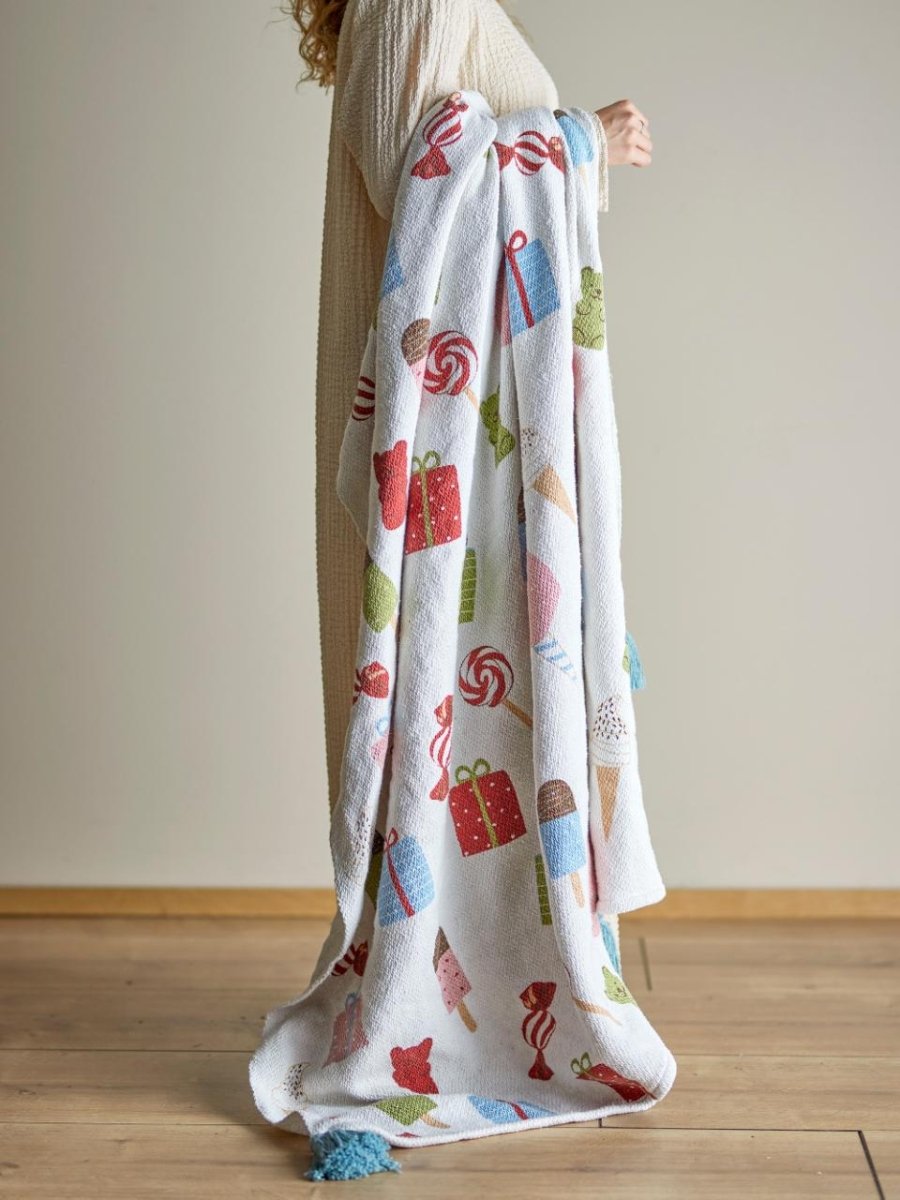 Throw Sweets, Multi, Recycled Cotton - Le Petit Marché Home Furniture