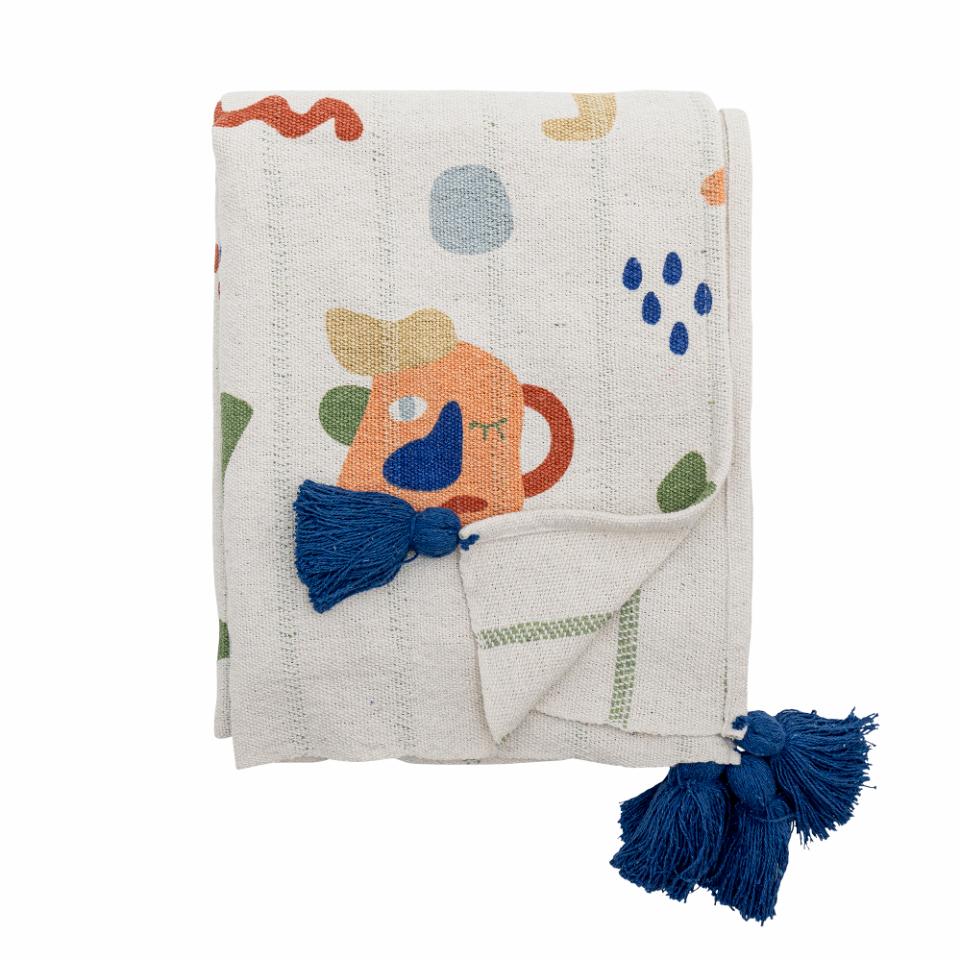 Throw Sylvie, Multi, Recycled Cotton - Le Petit Marché Home Furniture