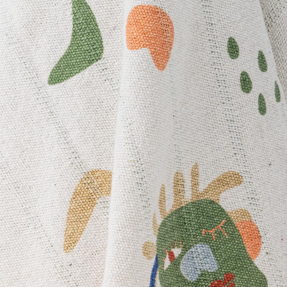 Throw Sylvie, Multi, Recycled Cotton - Le Petit Marché Home Furniture