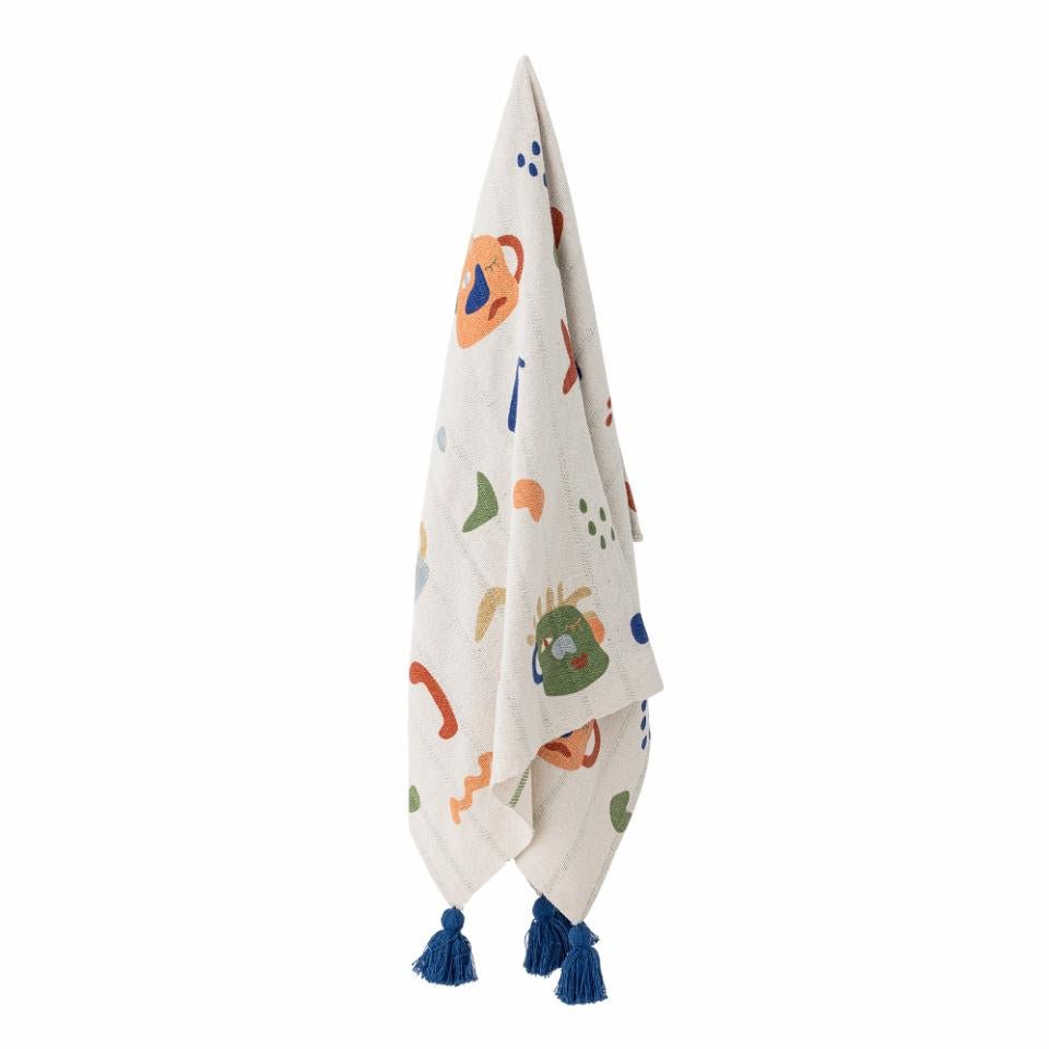 Throw Sylvie, Multi, Recycled Cotton - Le Petit Marché Home Furniture