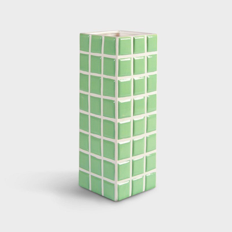Vase Tile, Mint - Le Petit Marché Home Furniture