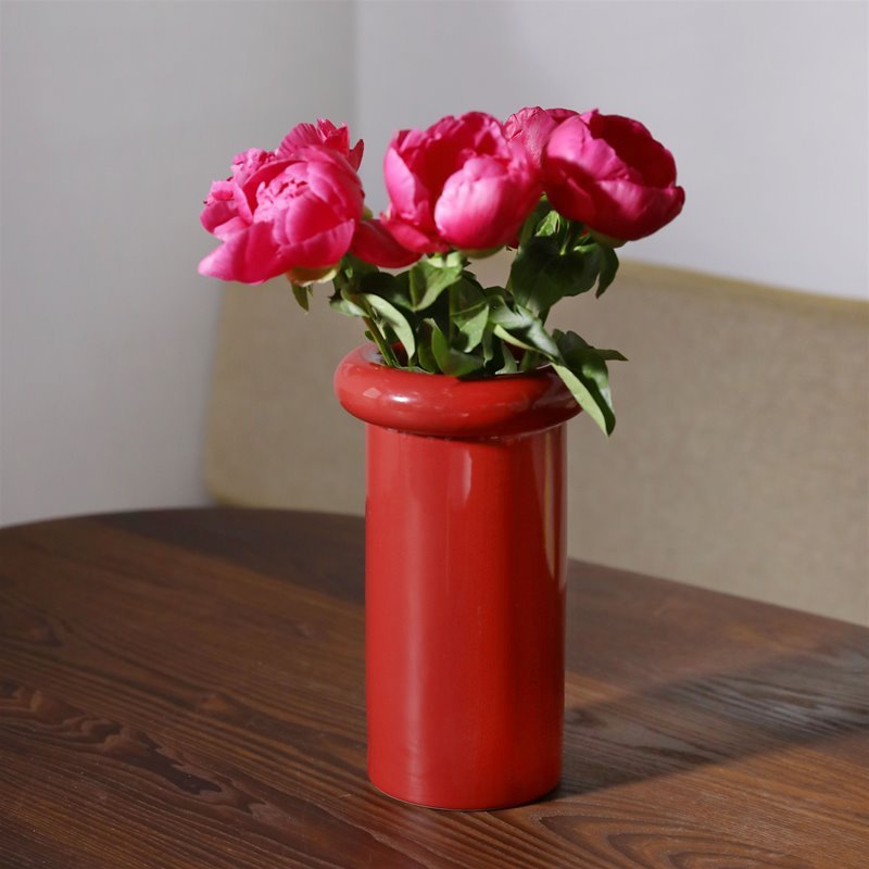 Vase Turban, Burgundy - Le Petit Marché Home Furniture