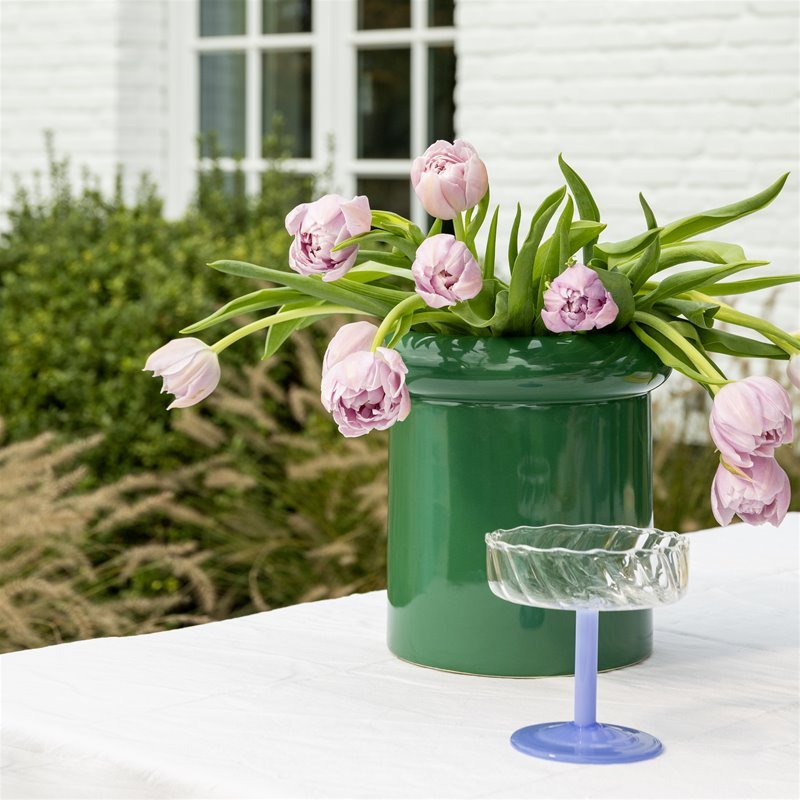 Vase Turban, Green - Le Petit Marché Home Furniture