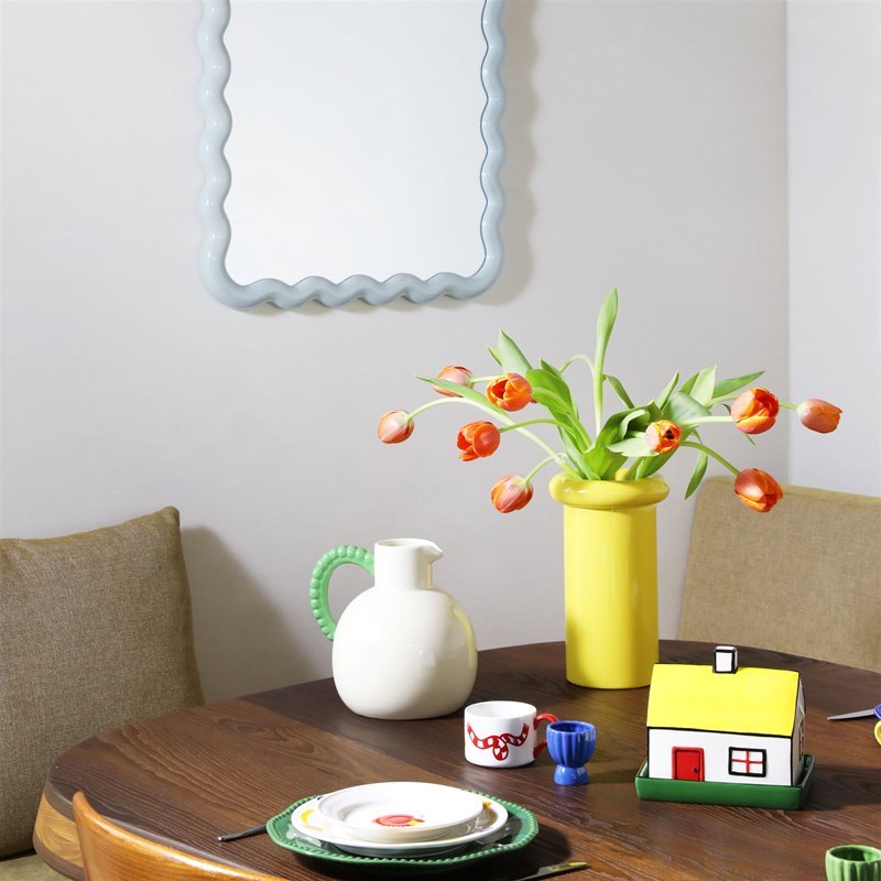 Vase Turban, Yellow - Le Petit Marché Home Furniture