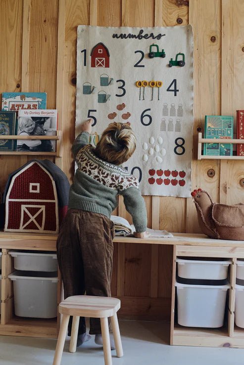 Wall Hanger, Farm Numbers - Le Petit Marché Home Furniture