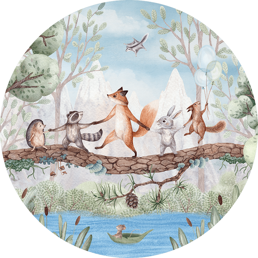 Wallpaper - Animal Adventure - Circle (Pre - Order) - LPM Home