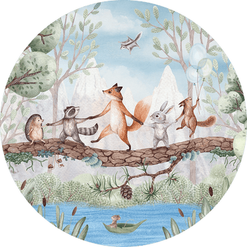 Wallpaper - Animal Adventure - Circle (Pre - Order) - LPM Home