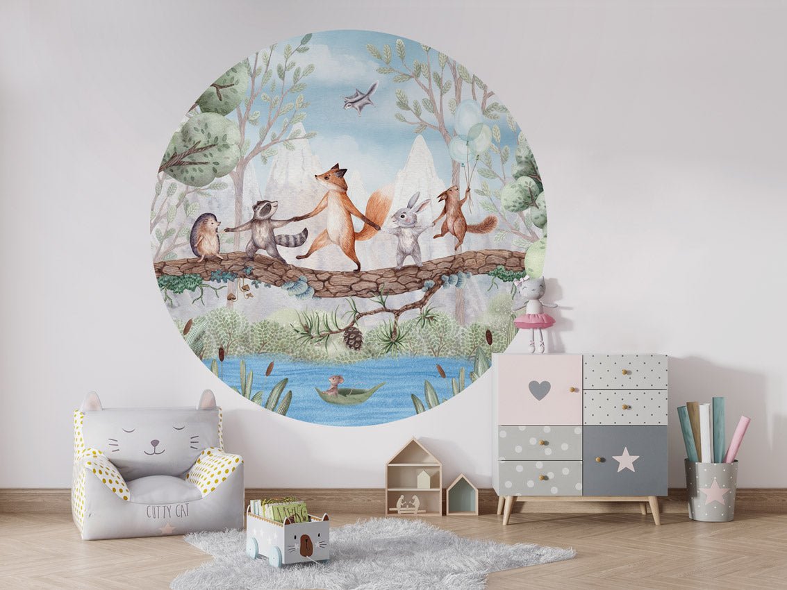 Wallpaper - Animal Adventure - Circle (Pre - Order) - LPM Home