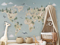 Wallpaper - Animal Atlas Blue (Pre - Order) - LPM Home