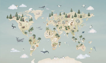 Wallpaper - Animal Atlas - Blue (Pre-Order) - LPM Home