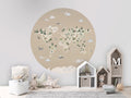Wallpaper - Animal Atlas Brown - Circle (Pre - Order) - LPM Home