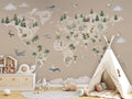 Wallpaper - Animal Atlas Brown (Pre - Order) - LPM Home