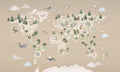 Wallpaper - Animal Atlas Brown (Pre - Order) - LPM Home
