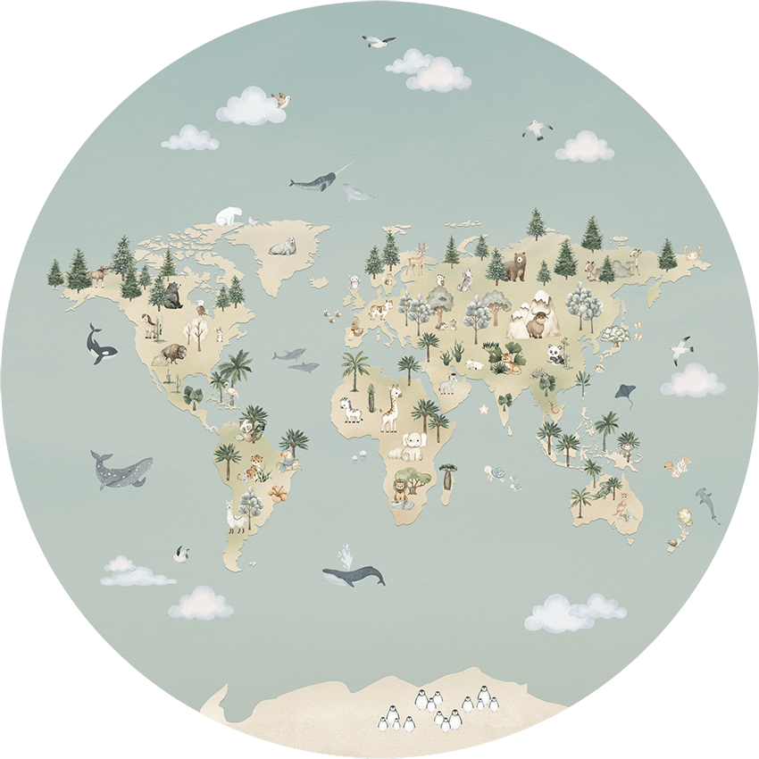 Wallpaper - Animal Atlas - Circle (Pre - Order) - LPM Home