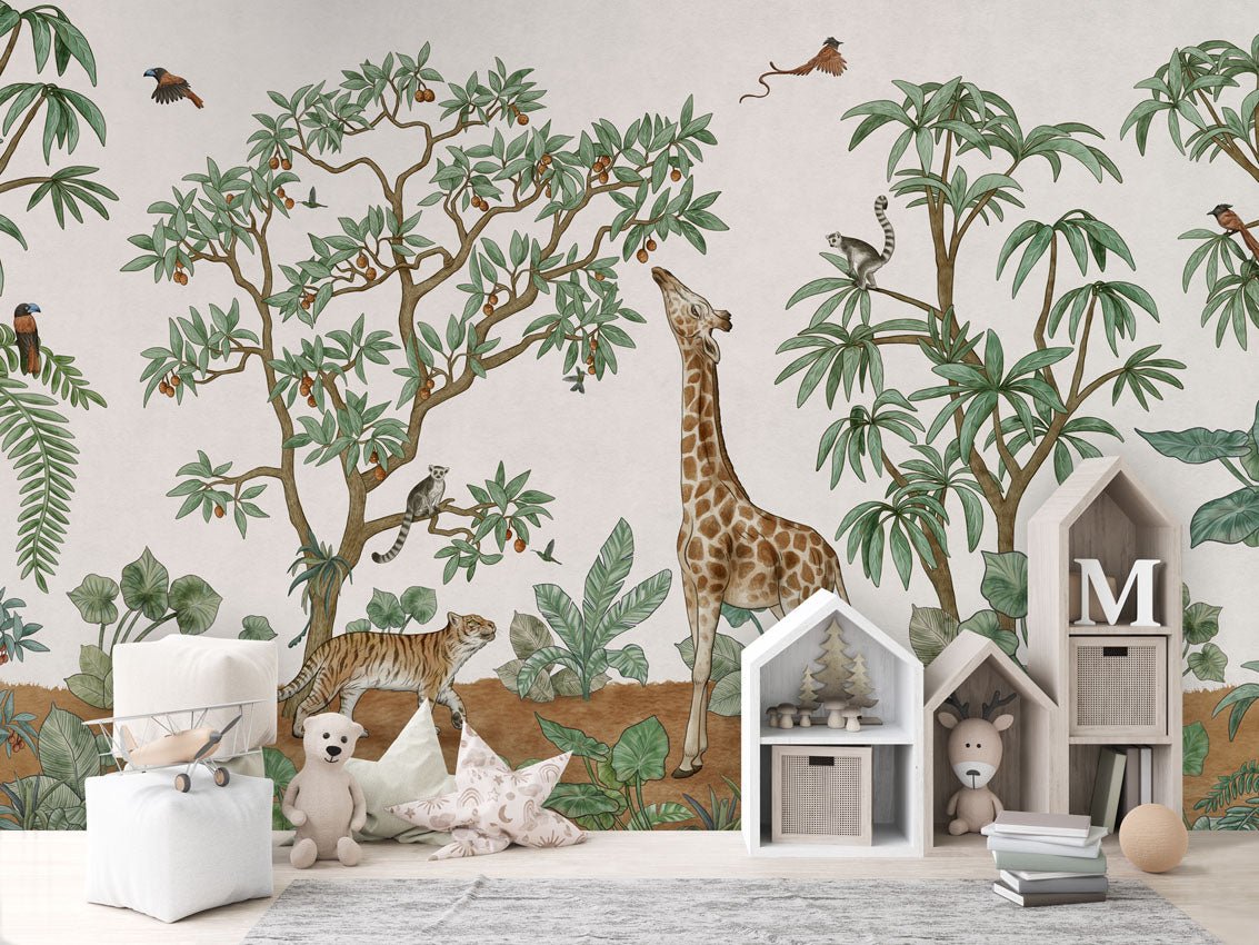 Wallpaper - Animals in the Jungle (Pre - Order) - LPM Home