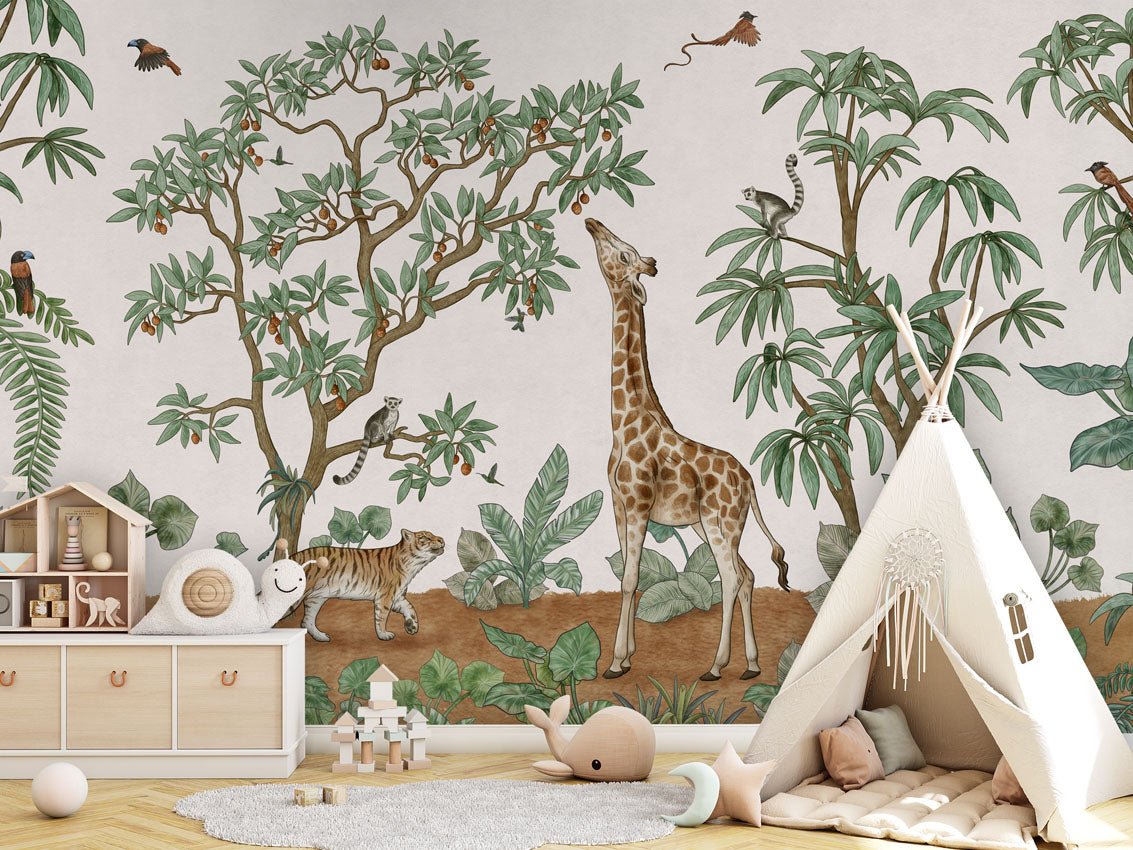 Wallpaper - Animals in the Jungle (Pre - Order) - LPM Home