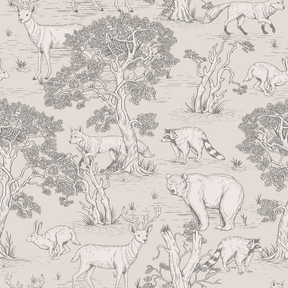 Wallpaper - Animals Natural - Le Petit Marché Home Furniture