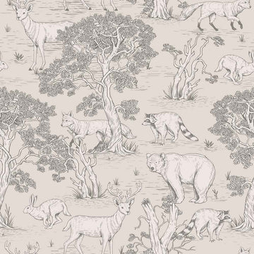 Wallpaper - Animals Natural - Le Petit Marché Home Furniture