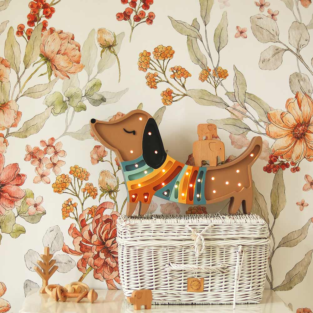 Wallpaper - Autumn Meadow White - Le Petit Marché Home Furniture