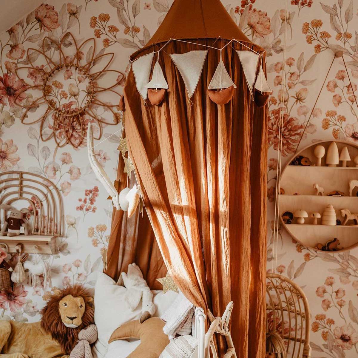 Wallpaper - Autumn Meadow White - Le Petit Marché Home Furniture