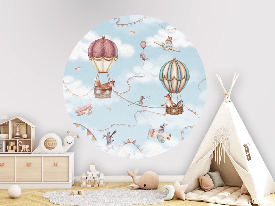 Wallpaper - Aviation Adventure - Circle (Pre - Order) - LPM Home