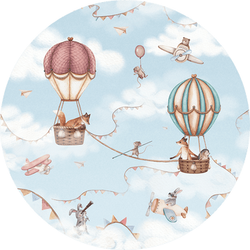 Wallpaper - Aviation Adventure - Circle (Pre - Order) - LPM Home