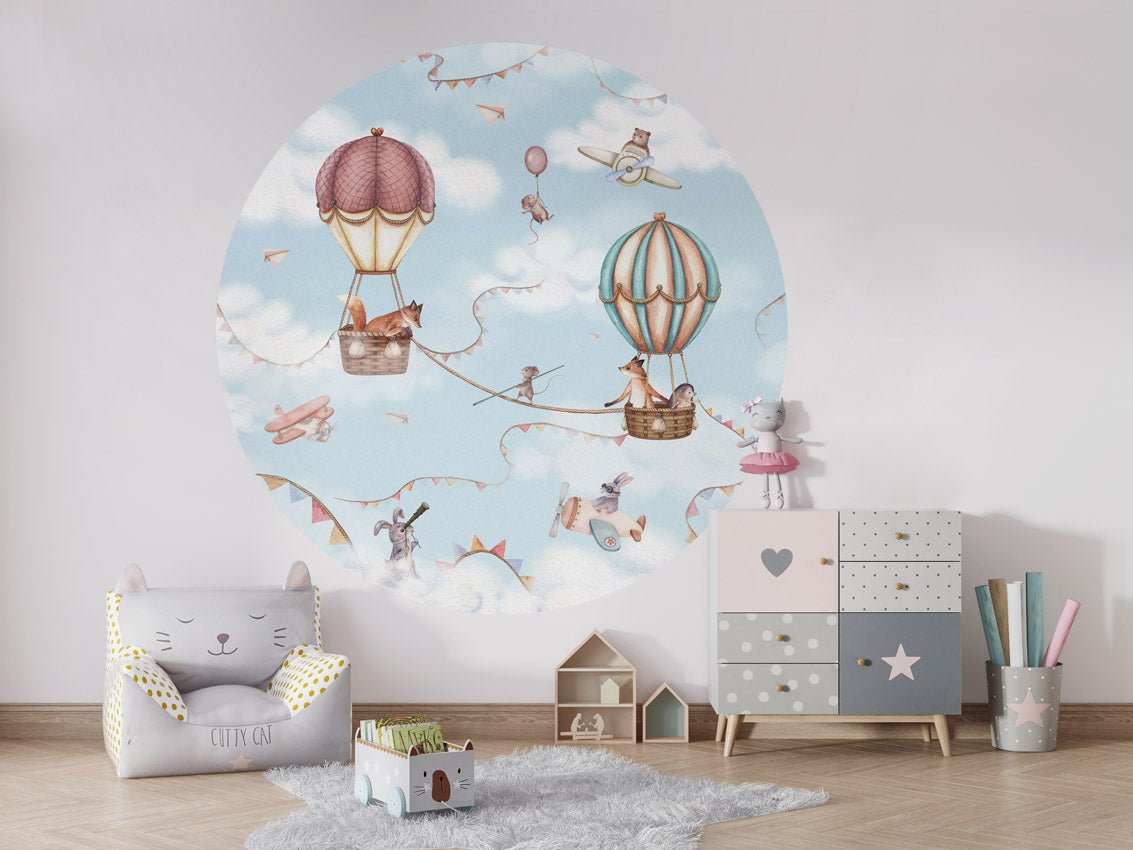 Wallpaper - Aviation Adventure - Circle (Pre - Order) - LPM Home