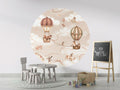 Wallpaper - Aviation Adventure - Monochrome - Circle (Pre - Order) - LPM Home