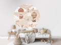 Wallpaper - Aviation Adventure - Monochrome - Circle (Pre - Order) - LPM Home