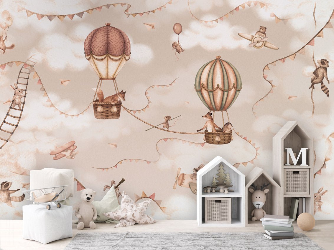Wallpaper - Aviation Adventure Monochrome (Pre - Order) - LPM Home